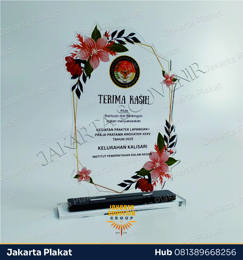 Plakat Bunga Custom - Jakarta Plakat