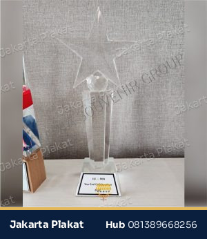 Plakat Kristal Standing Mewah