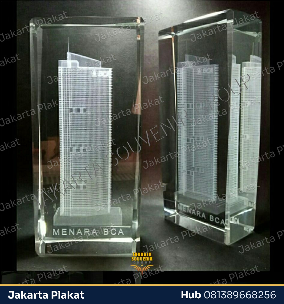 Plakat Kristal Custom Khusus - Jakarta Plakat