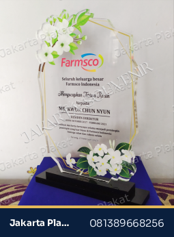Plakat Akrilik Motif Bunga
