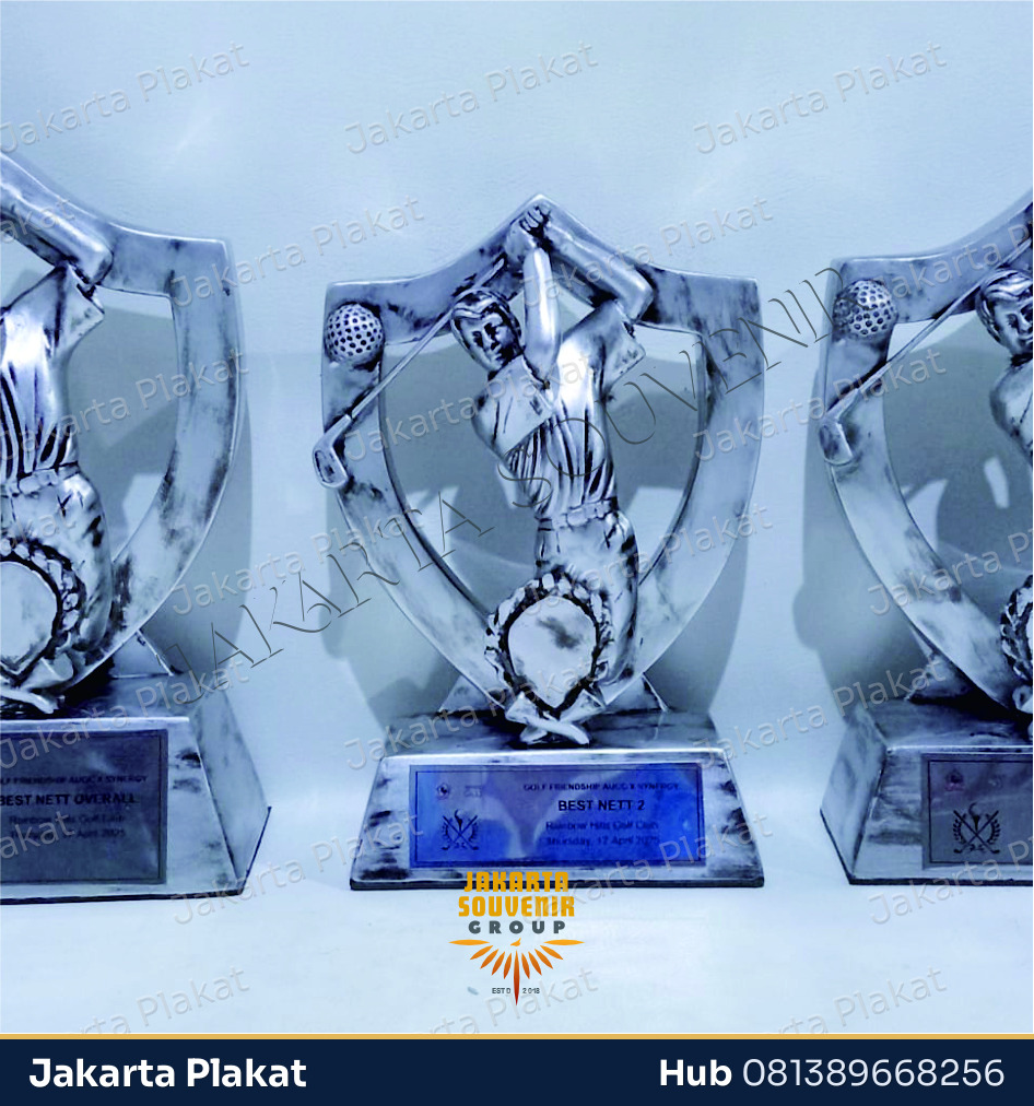 Trophy Fiber Pemain Golf - Jakarta Plakat