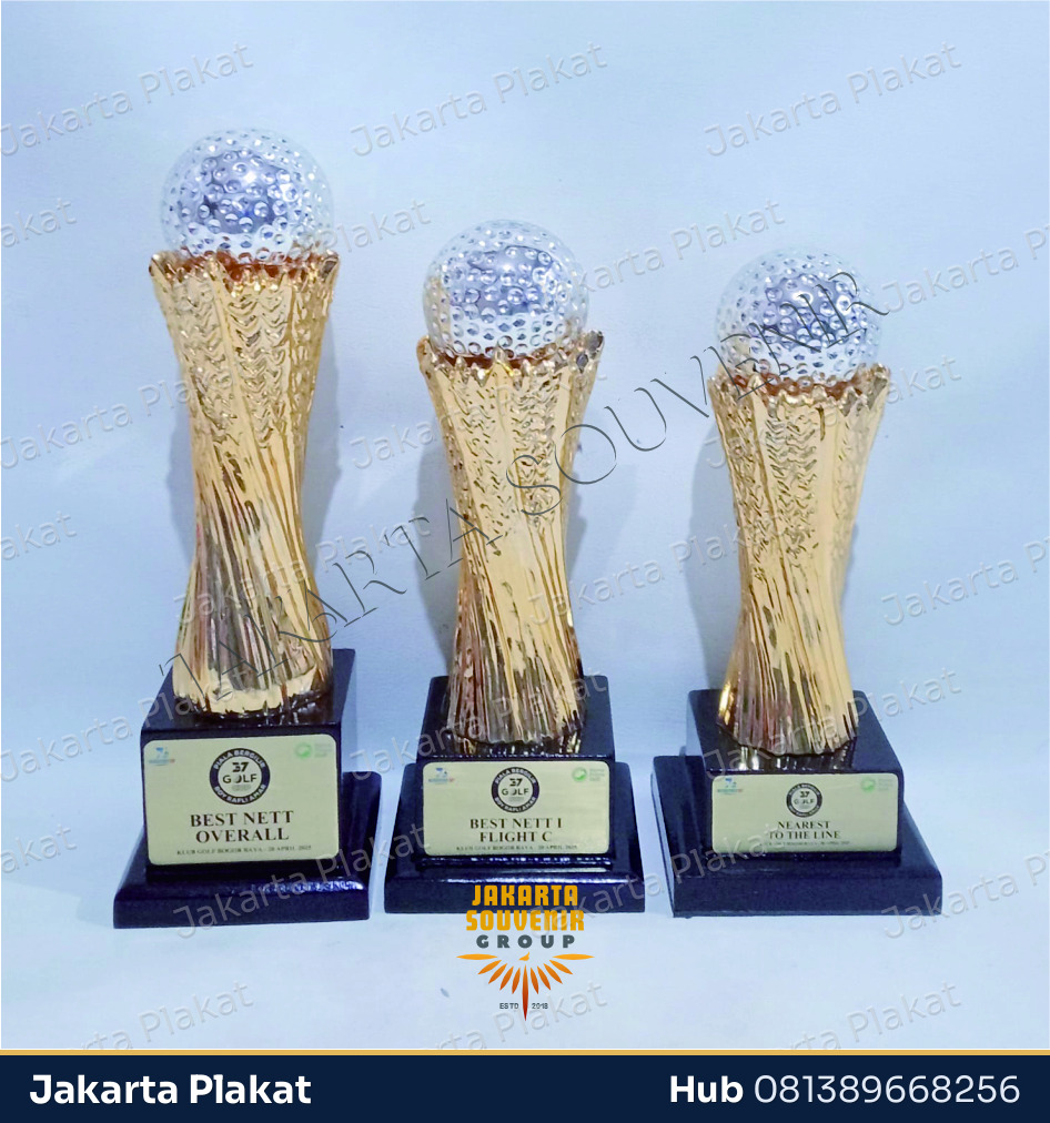 Trophy Fiber Unik Golf Premium - Jakarta Plakat