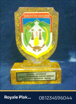 Plakat Resin Glitter Mewah