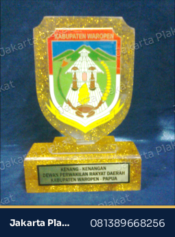 Plakat Resin Glitter Mewah