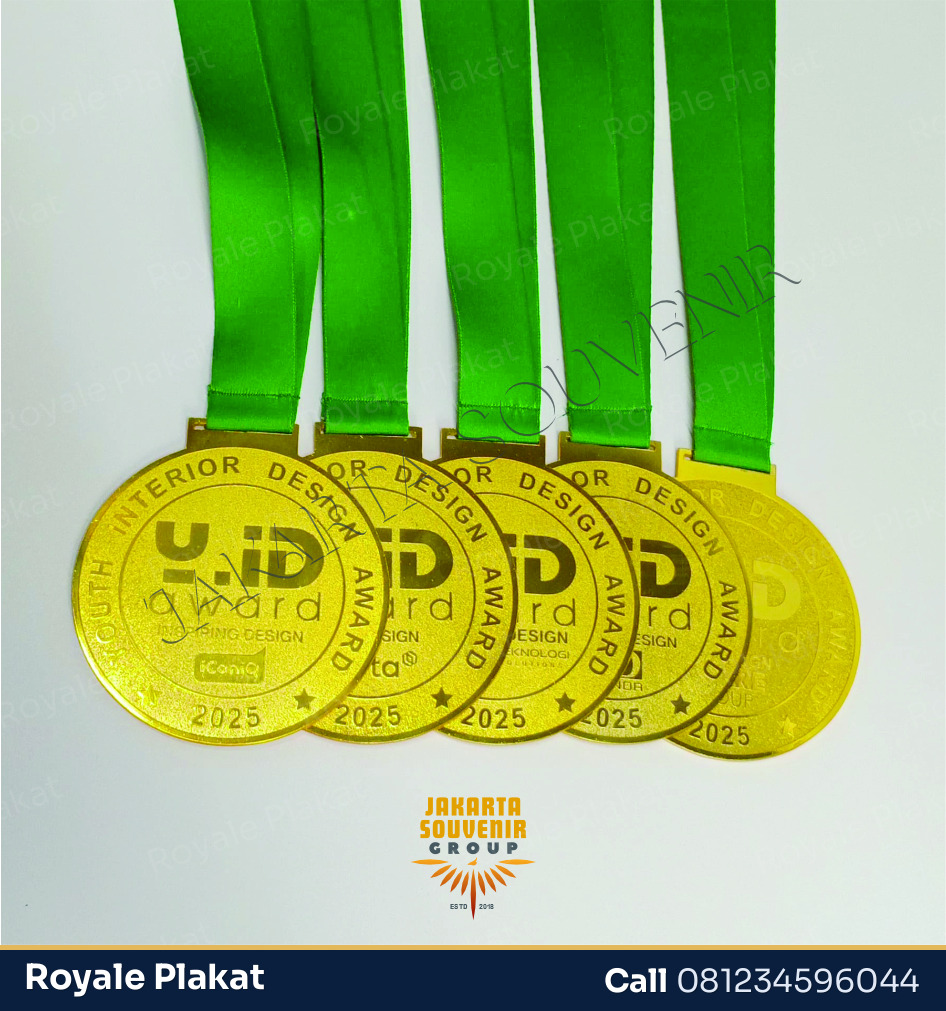 Medali Kuningan Premium - ROYALE PLAKAT