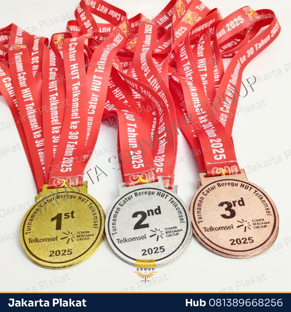 Medali Zinc Alloy National - Jakarta Plakat