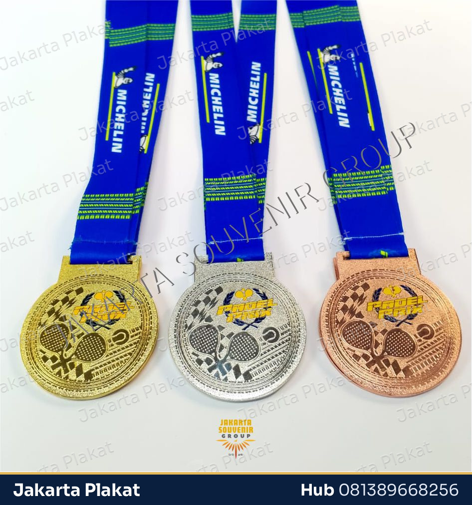 Medali Zinc Alloy Champion 3D - Jakarta Plakat