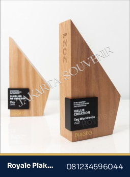 Plakat Kayu + Akrilik Premium