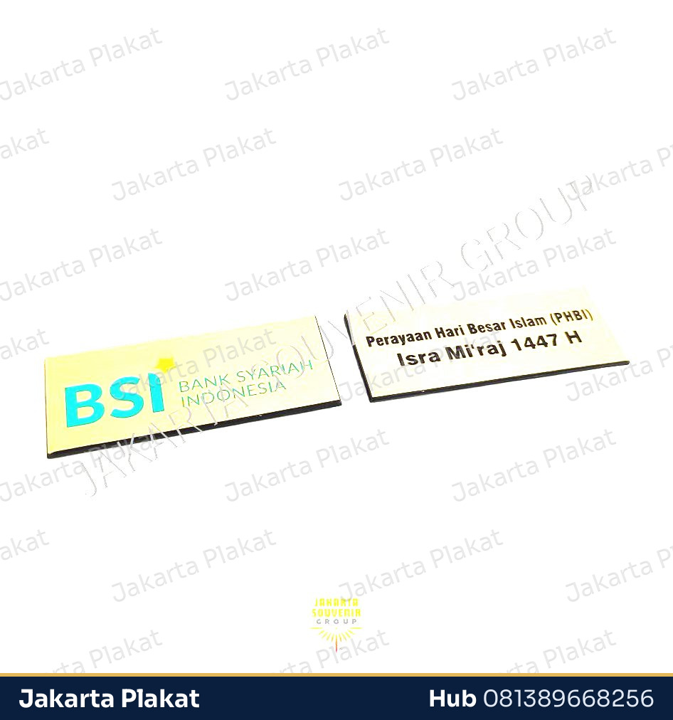 Pin Enamel Persegi - Jakarta Plakat