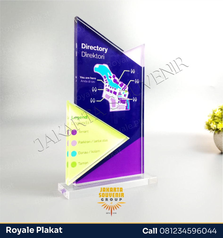 Plakat Akrilik Peta Indonesia - ROYALE PLAKAT