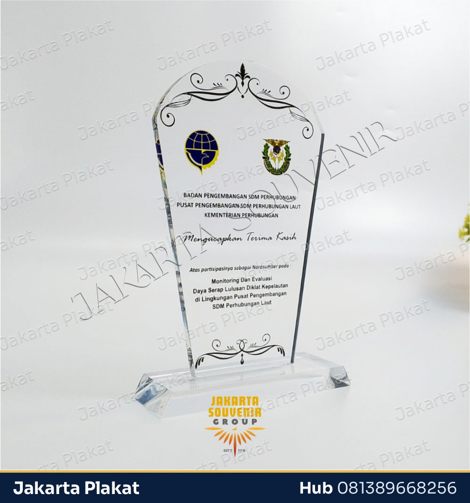 Plakat Akrilik Perhubungan - Jakarta Plakat